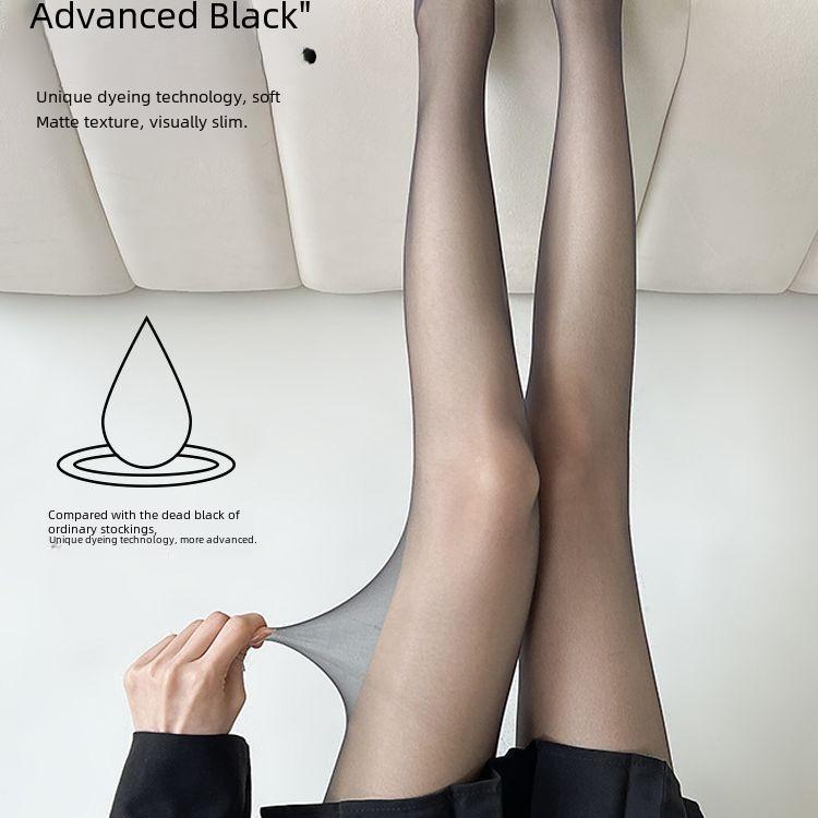 Damen Sheer Schwarze Seidenstrumpfhose - Laufmaschensicher, Bare Leg, Sexy Sommerstrümpfe