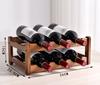 36 Bottle Stackable Modular Wine Rack Wine Storage Rack Burdock Root Wine Shelves Holder Wobble-Free Display