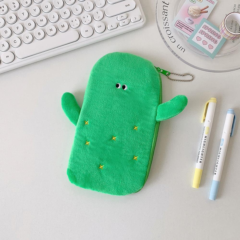 Watermelon Banana Cartoon Storage Bag Plush Korean Style Pencil Case  School Office