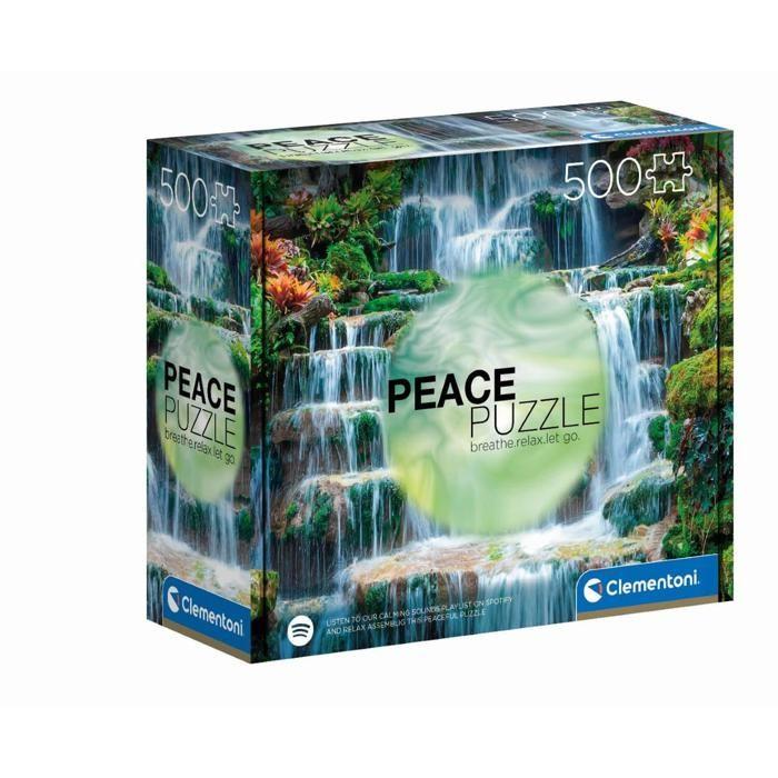 Puzzle - Clementoni - Peace The Flow - 500 Pièces - Paysage - Fabriqué En Italie