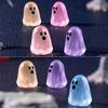 Luminous 6Pcs Ghost Figures Glowing At Night Action Figure Mini Micro Landscape Miniatures Halloween Decoration Gifts