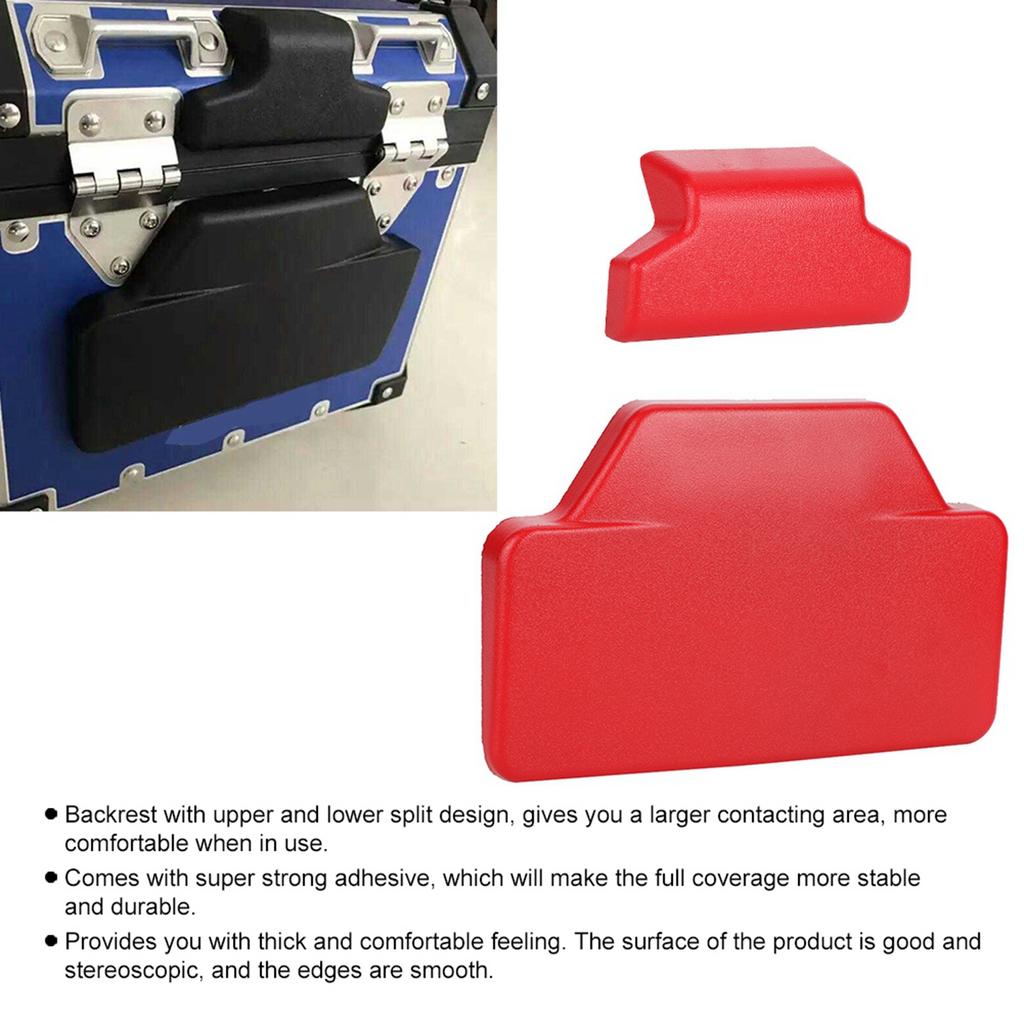 Rubber Rear Pad Saddlebag Passenger Backrest Accessory Fit for F800GS(Black)