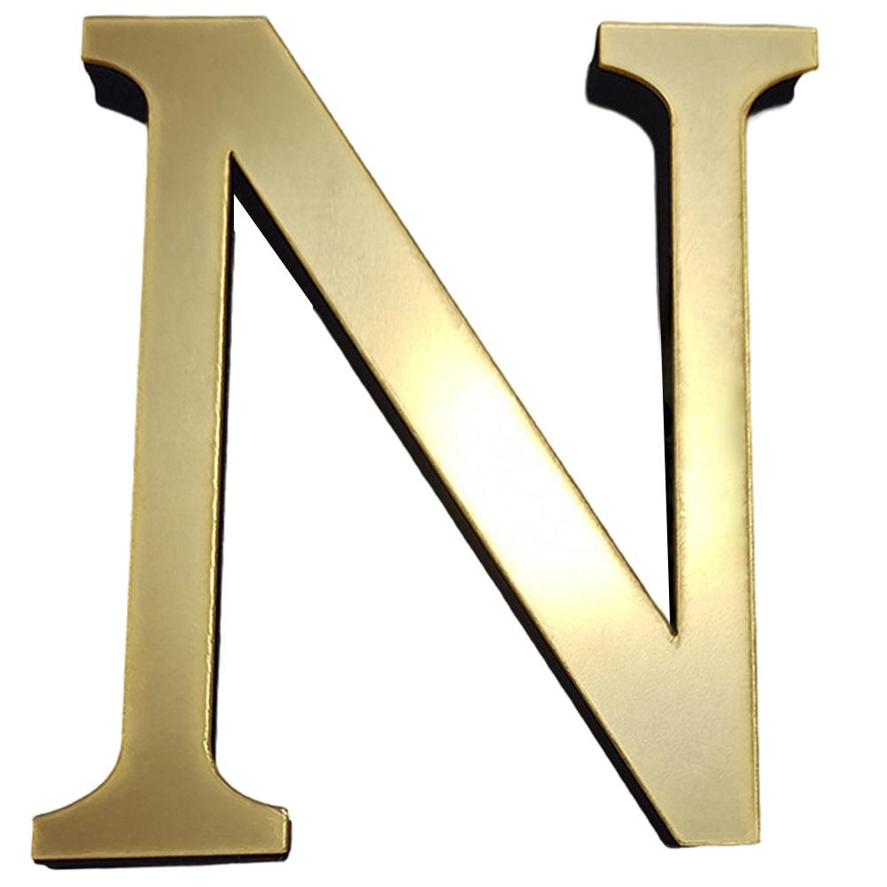 Stikere de Perete Acrilice 3D cu Litere Engleze de 20cm, Litere Decorative, Decorațiuni de Perete, Ornamente de Perete cu Alfabetul Auriu pentru Artă Murală