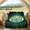 1 szt. Miękki koc flanelowy z nadrukiem herbu Celtic Football Club dla dorosłych do sypialni, salonu, na sofę, do kampera, na podróż, prezenty dla fanów, prezenty świąteczne