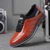 New Men Shoes Leather Cowhide Leather Shoes Men Comfortable Low-top British Casual Single Shoes Formal  Leather  Shoes