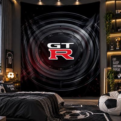 Wall Hanging Tapestry Nissan GT-R Print Cloth for Living Room Bedroom Home Decor