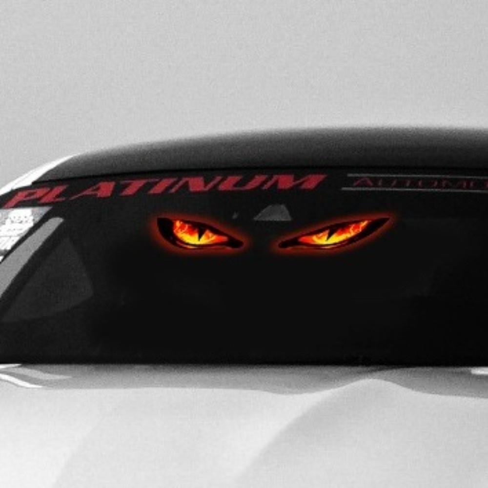 Wireless Devil Eyes Car Lights Suction Cup Car Atmosphere Light New Solar LED Car Light