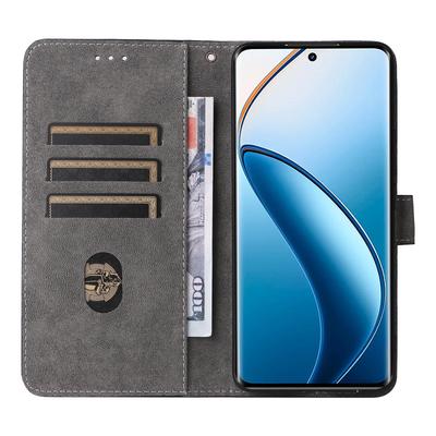 Για Realme 12 Pro 5G/12 Pro+ 5G Θήκη Δερμάτινη Αναδιπλούμενη Κάλυψη Τηλεφώνου με Λουράκι που Μπλοκάρει RFID
