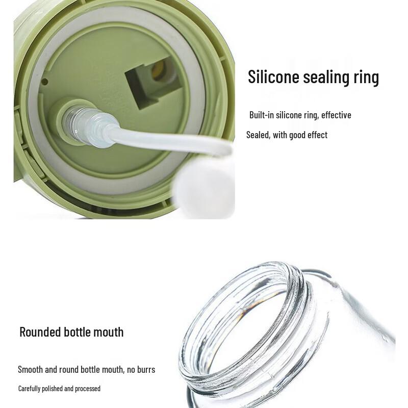 Zhishi Automatic Glass Oil Spray & Pour Bottle Set