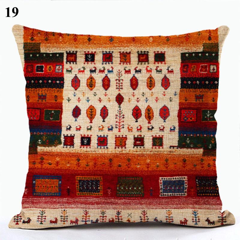 Bohemian Throw Pillows Case Brown Cushions Decorative Linen Comfortable Cover Cushion Geometric Cushion Cover Home Pillowcase