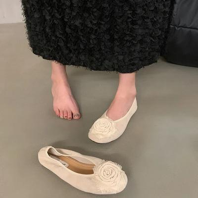2024 Designer Blume Damen Ballerinas Flache Schuhe Flache Slipper Damenschuhe Weiche Sohle Kleid Loafer Schuhe