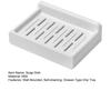 Self-draining Soap Dish with Drawer-Type Drip Tray Wall-Mounted Bar Soap Holder for Shower Bathroom Bathtub Kitchen Sink