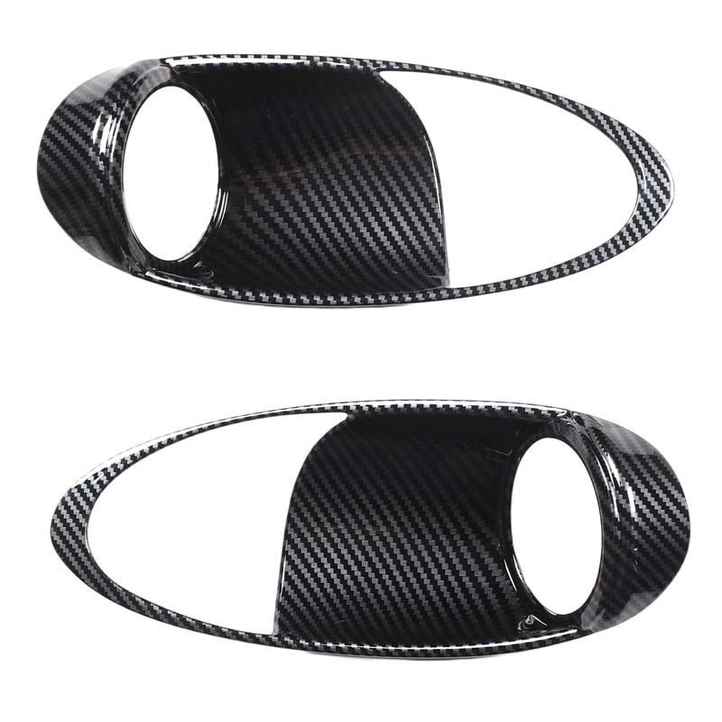 ABS Carbon Fiber For Nissan 370Z 2009-2010 Car Inner Door Bowl Handle Decorative Frame Sticker Car Interior Accessories