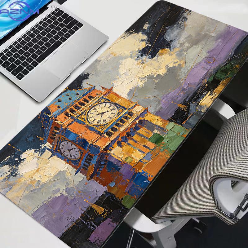 Mouse Pad Anime Carpe Abstract Oil Painting Large Pc Gamer Computer Mausepad Varmilo Keyboard Gaming Accessories Desk Mat