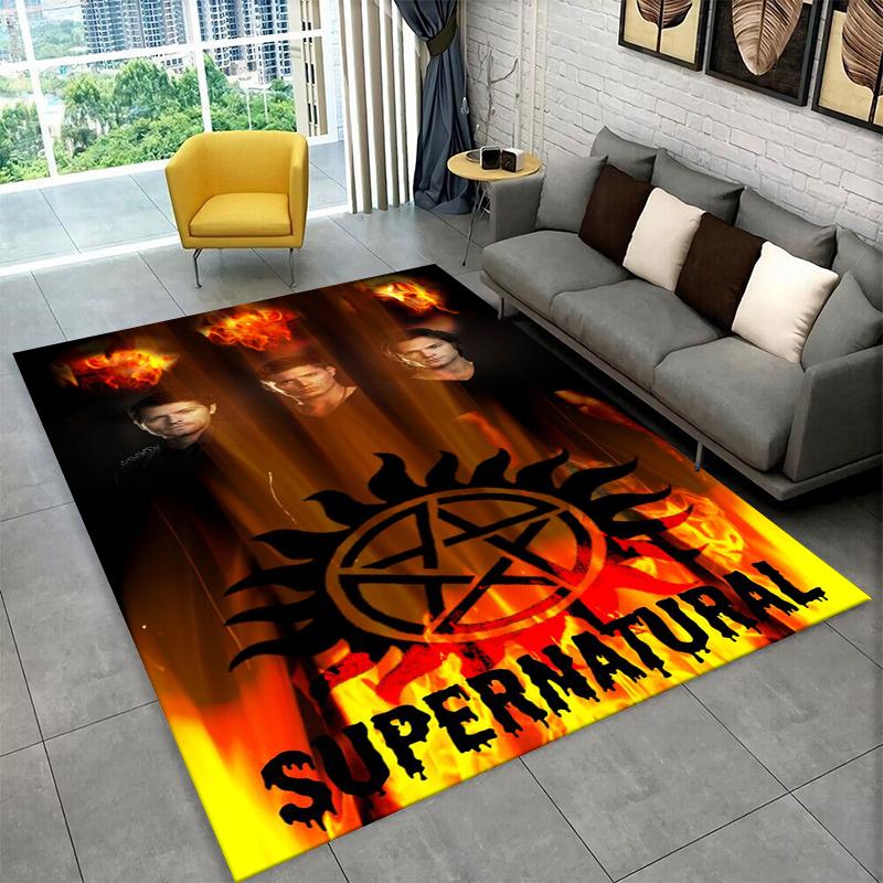 

Ковер SPN Сверхъестественное Дин Сэм для Игровой Комнаты, Спальни, Гостиной, Дивана, Домашнего Декора, Детский Ковер, Нескользящий Коврик, Подарок 40x60cm