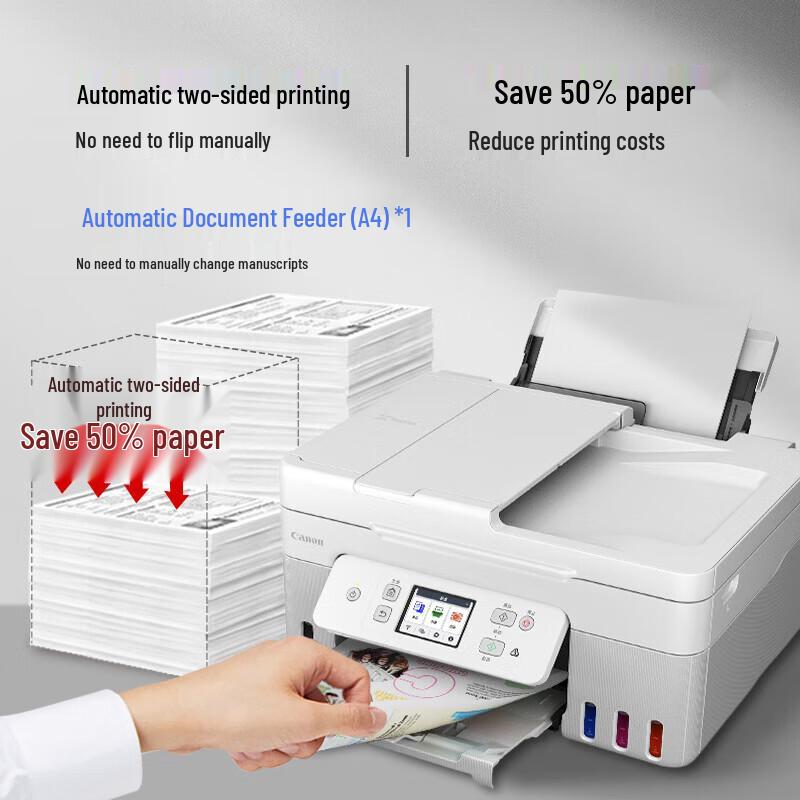 Canon G4891 Wireless Color All-in-One Inkjet Printer CN plug (adapter included)