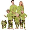 Print Cute Family Set Pajamas, Home Clothes, Family Set Long Sleeve Top Pants Set