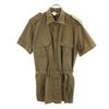 EI. Made In Italy Short Sleeve Military Jacket L Khaki Men's Used