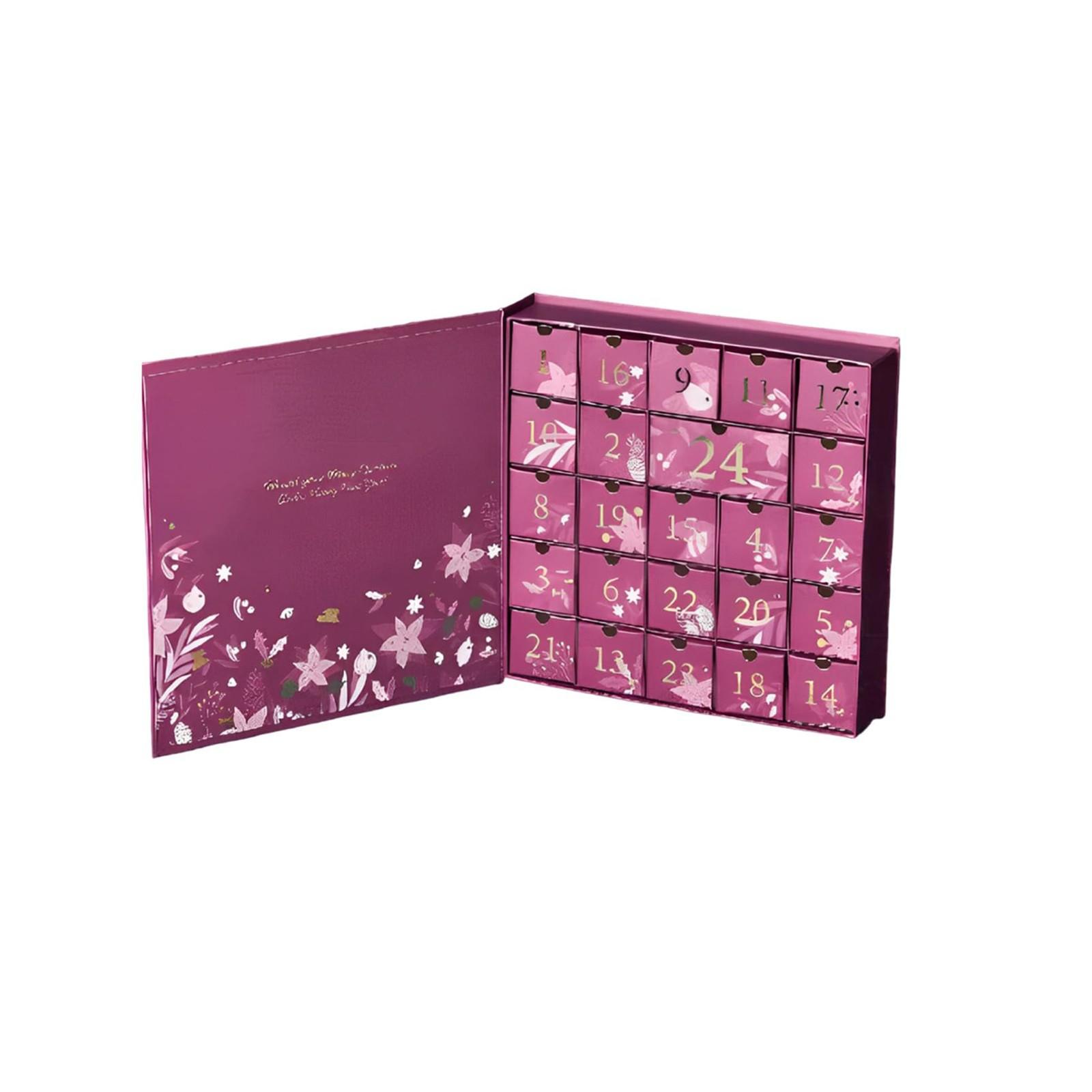 

24-дневный рождественский лучший пазл-адвент-календарь, игрушки-пазлы, рождественские пазлы, деревянные пазлы One Size фиолетовый
