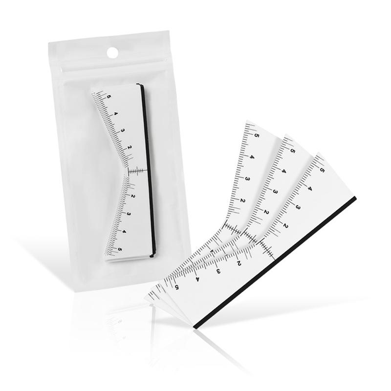 25ks/sáček Nástroje pro označení polohy obočí Microblading Mapování tvaru obočí Šablona Nástroje na tvarování obočí Tetování Desgin Makeup Supply