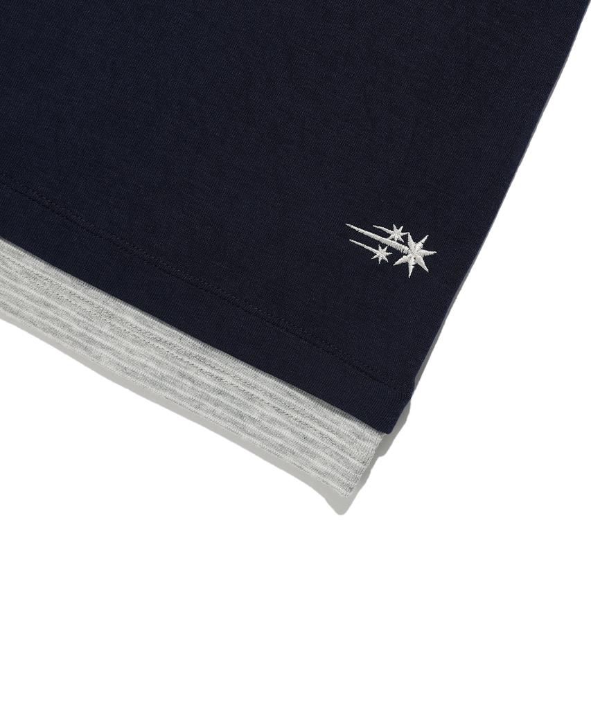 NICEGHOSTCLUB Layered Color Ls Tee_Navy(Ng2Gfft556A)