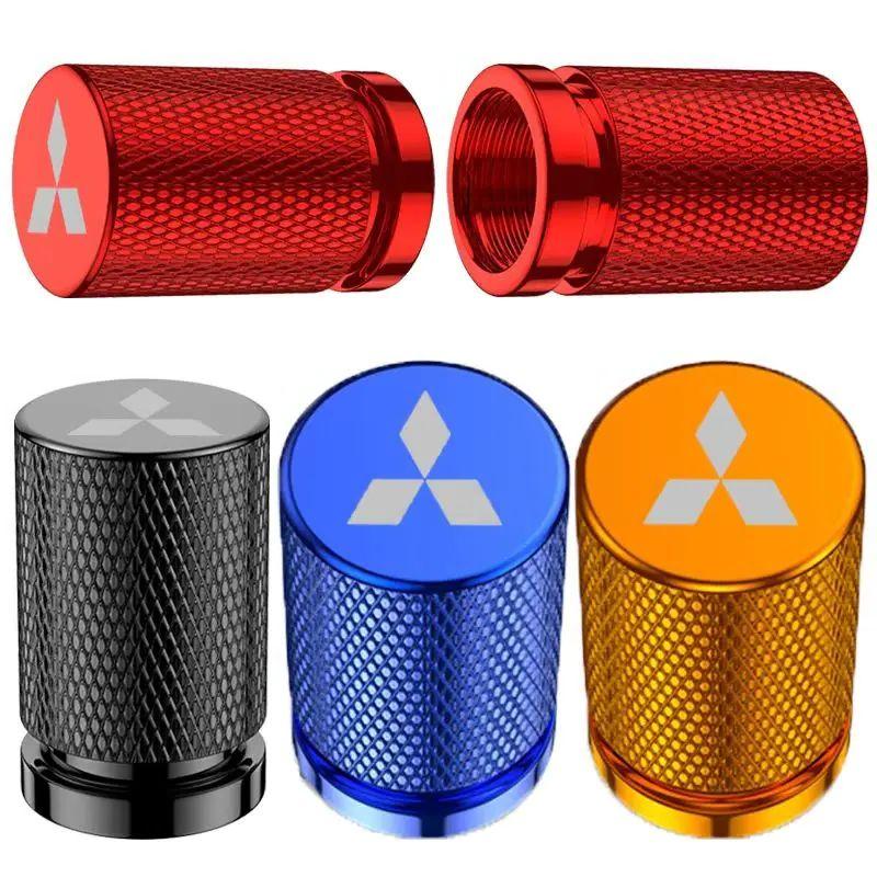 4PCS Wheel Decoration Cover for Mitsubishi Outlander Eclipse Delica Ralliart Lancer ASX Colt Pajero Colt Car Stem Valve Caps