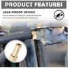 5PCS 3/8" Fuel Line Fittings,Leak-Proof Brass 3/8" Barb Fitting with 1/2-20 Male Threads for Hose Connector,Universal Fuel Line Connector for