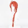 LAOBAO Cosplay Braided Orange Disguise Costume Halloween Costume Wig, Wig, Heat-Resistant, Wig, Accessory,