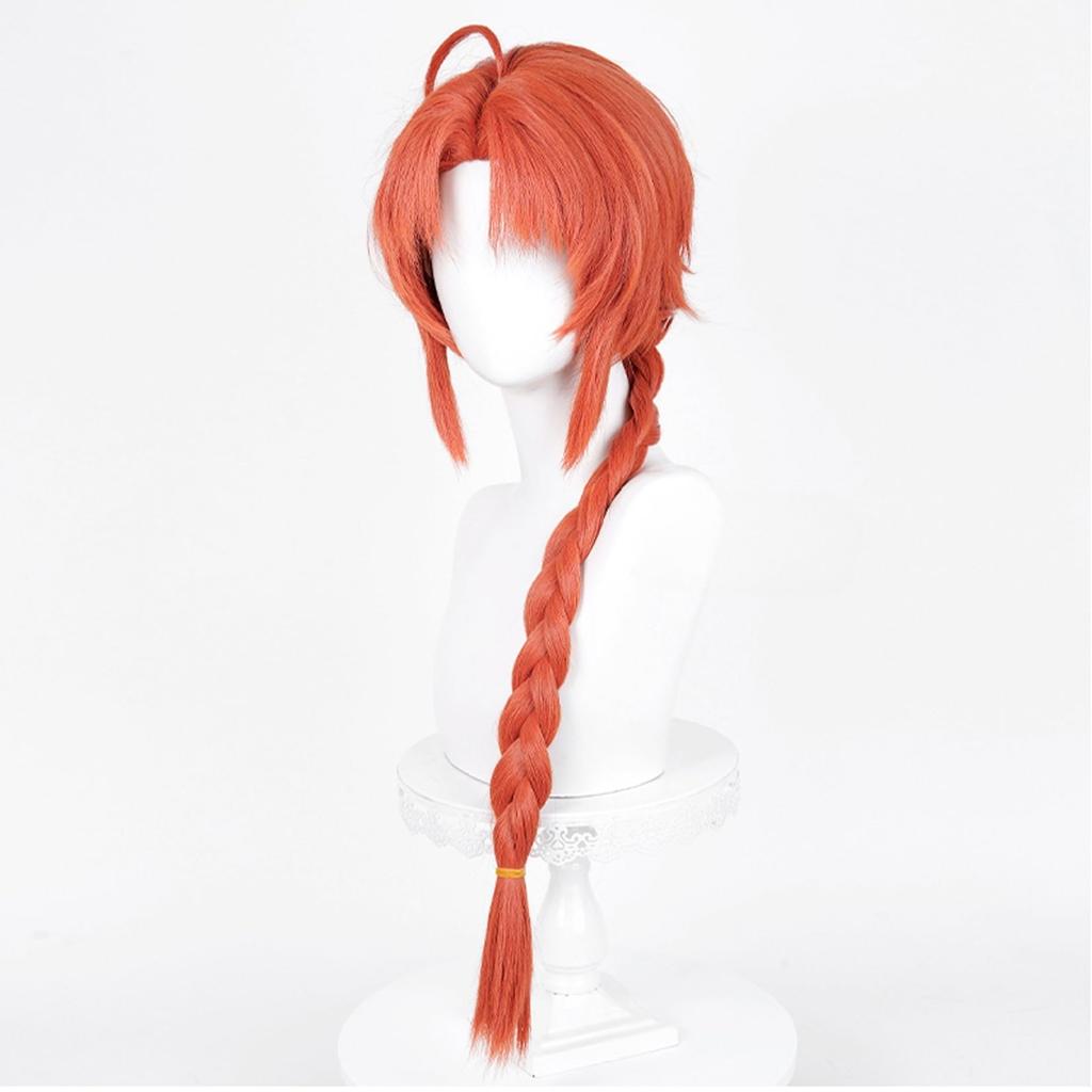 LAOBAO Cosplay Braided Orange Disguise Costume Halloween Costume Wig, Wig, Heat-Resistant, Wig, Accessory,