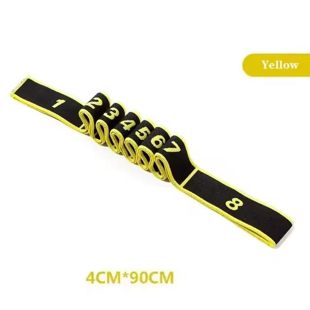 4*90cm Elastic Yoga Stretching Strap With Loops Stretch Straps Resistance Bands Leg Stretcher Belt Pilates Exercise Fitness