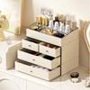 Makeup Organizer Box Division Desk Cosmetics Boxes Skincare Drawer Type Vanity Organization Box Dressing Table Storage Boxes