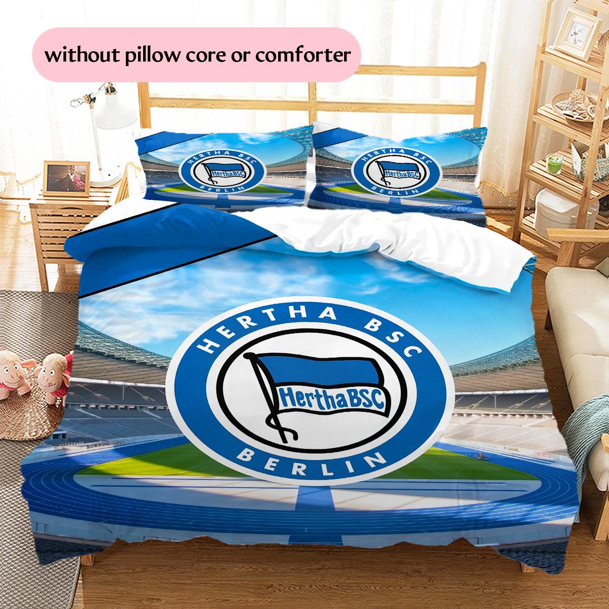 

Hertha BSC Berlin Pattern Bedding Home Decoration Birthday Gift (1 * duvet cover + 2 * pillowcase, without core) 135x200cm