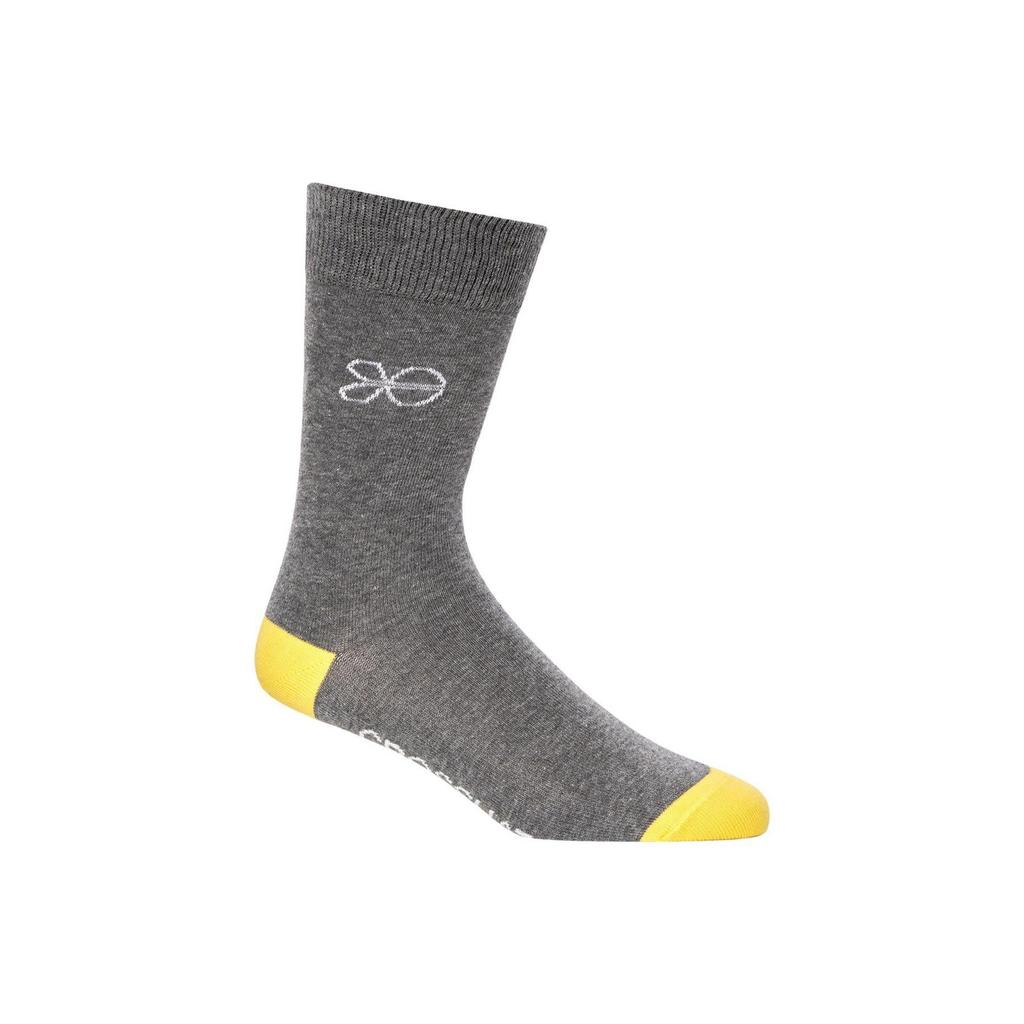 Crosshatch Mens Posical Logo Crew Socks (Pack of 5)
