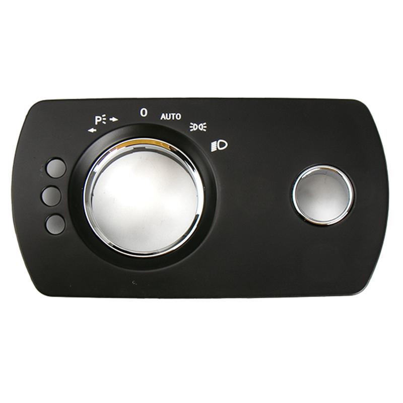 Headlight Switch Control Panel W164 Headlight Switch Adjustment Trim Cover Car Interior Headlight Switch Panel Black 4Hole