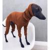 European & American Solid Color High-Neck Slim Fit Ribbed Dog Clothes for Autumn & Winter.