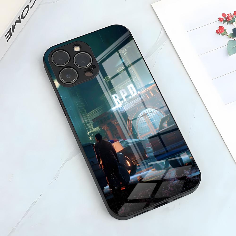 Resident Evil Umbrella Phone Case For IPhone 17 Pro Max 15 Pro 16 14 Plus 12 13 Mini 11 Pro Shockproof Glass Cover