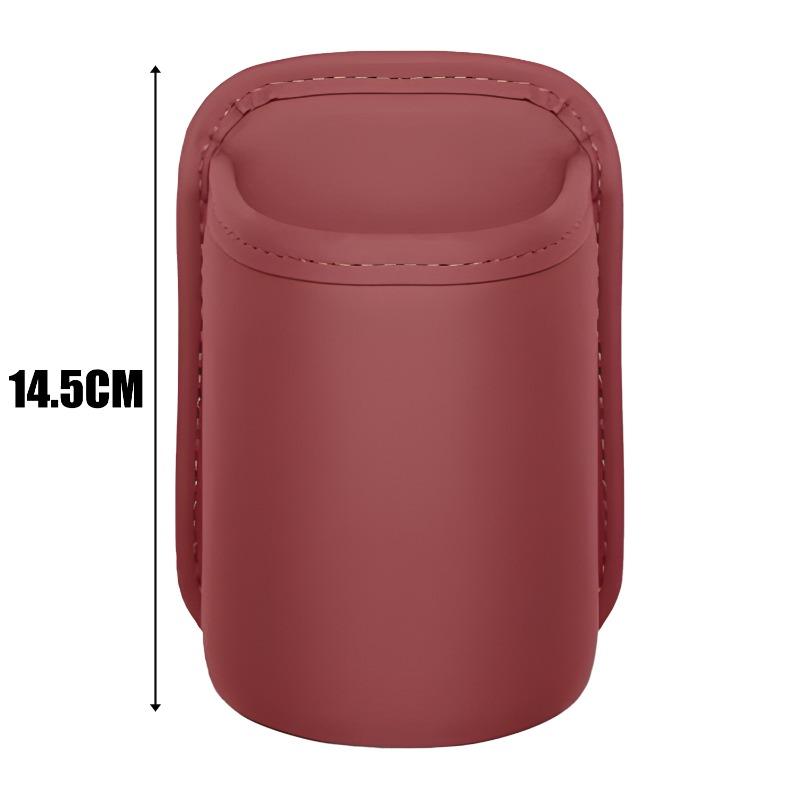 Leather Car Cup Holder Car Trash Can Door Side Seat Back Storage Bag Multifunctional Vehicle Umbrella Storage Box Organizer
