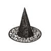 witch hat Kiara55 cm steel/polyester black one-size