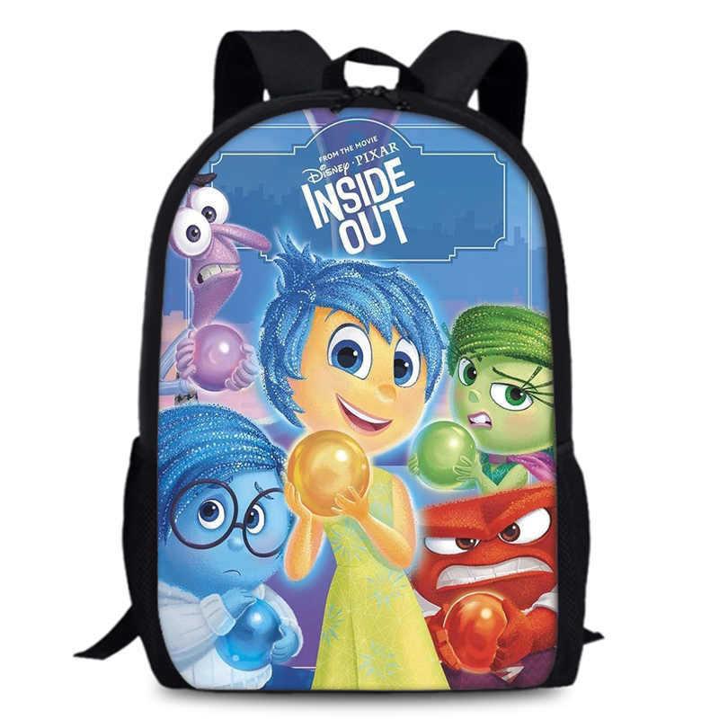 Spacious 15-inch Inside Out 2 Backpack Durable Oxford Cloth School Book Bag