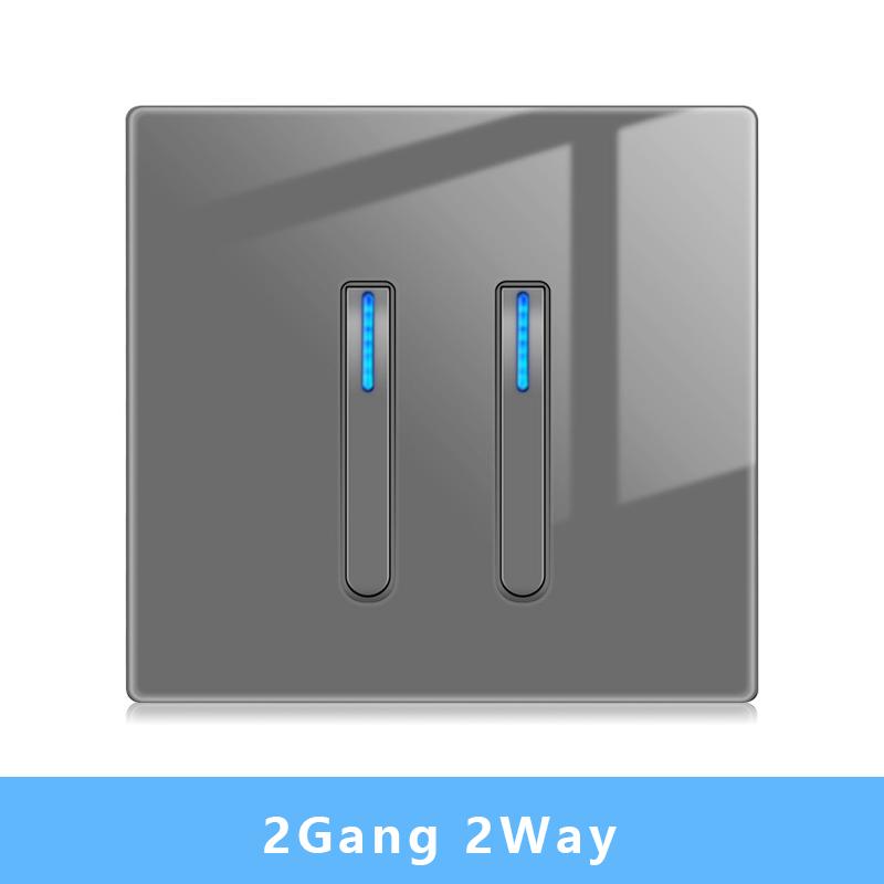 Nástěnný vypínačový panel LED indikátor UK EU FR Univerzální USB Elektrická zásuvka Klavírní klávesy Samoresetovací nástěnné vypínače TV Počítač