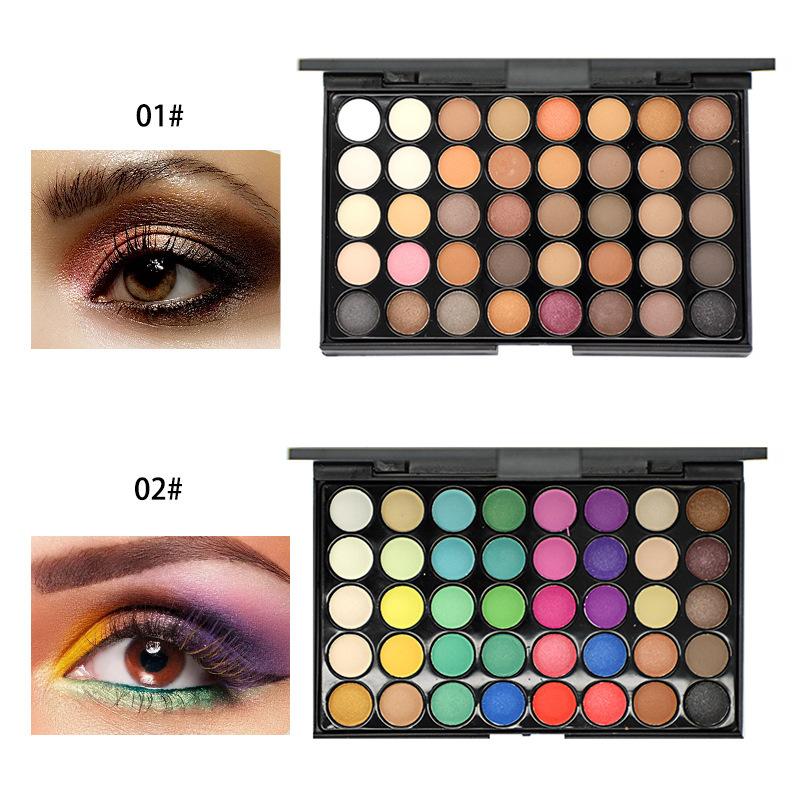 40-Color Eyeshadow Disc, Multi-color Mix and Match Powder, Even and Obedient, Non-flying Powder Eyeshadow Makeup