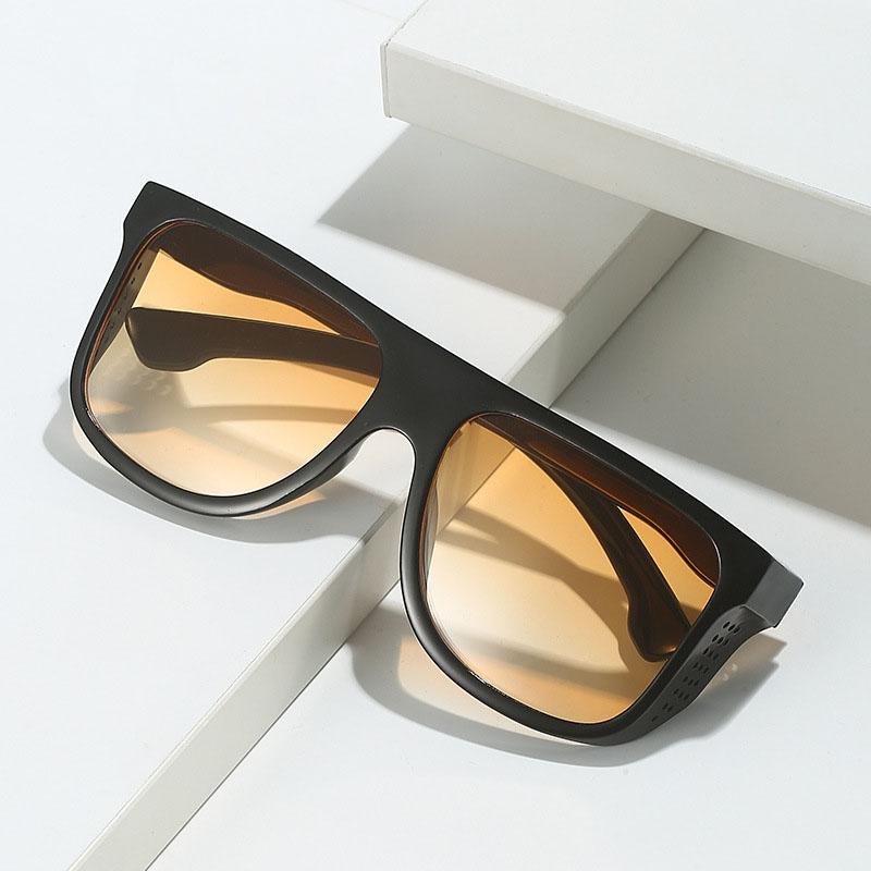 European American Stylish Men Sunglasses Vintage Square Shape Sun Glasses for Man Outdoor UV Protection Hiking Sunglass