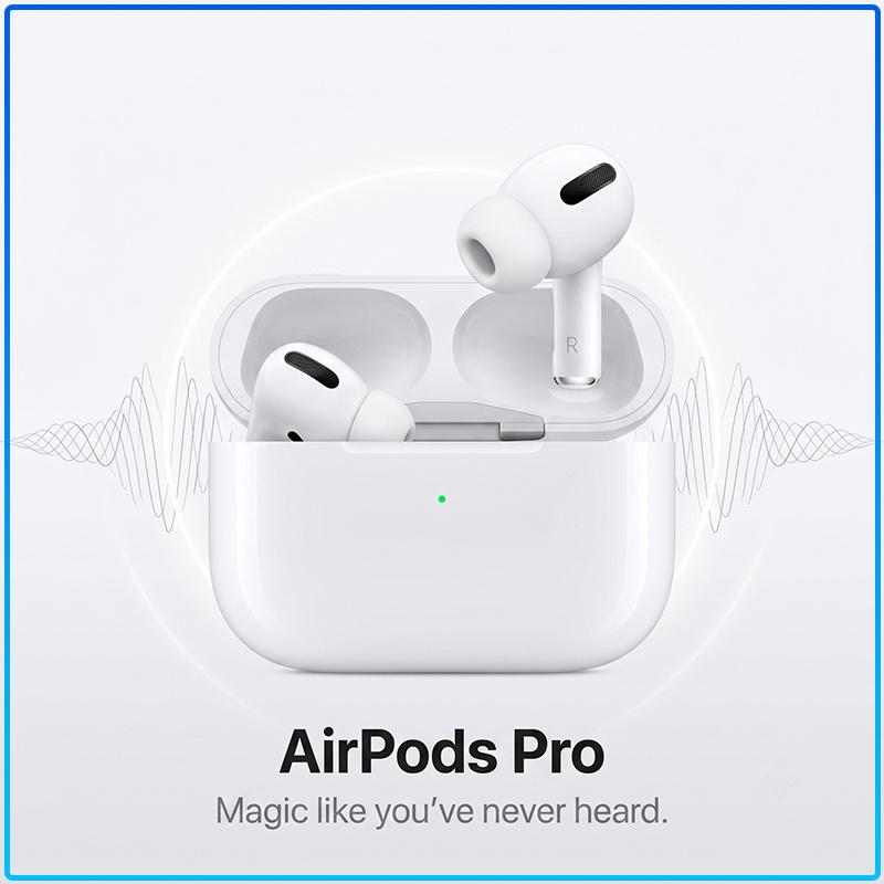 Apple AirPods Pro Aktive Geräuschunterdrückung Kabellose Ohrhörer Personalisierter Räumlicher Audio-Klang USB-C Lade IP54 Schweißresistent Bluetooth-Kopfhörer weiß
