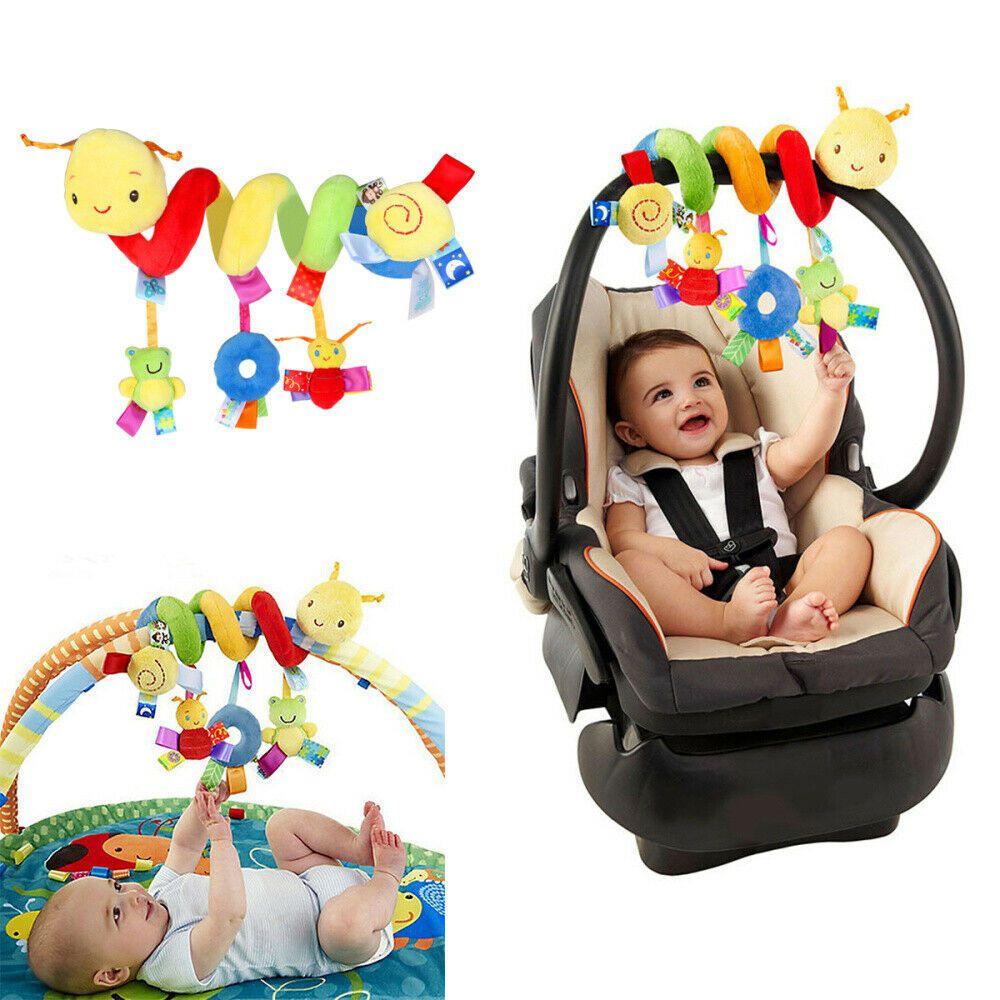 Adorable Baby Newborn Infant Hanging Rattles For Crib Stroller With Vibrant Colors
