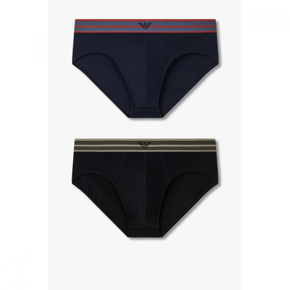 Emporio Armani Мужские полосатые плавки 2 шт. 0815111041 0815111043 M(100)