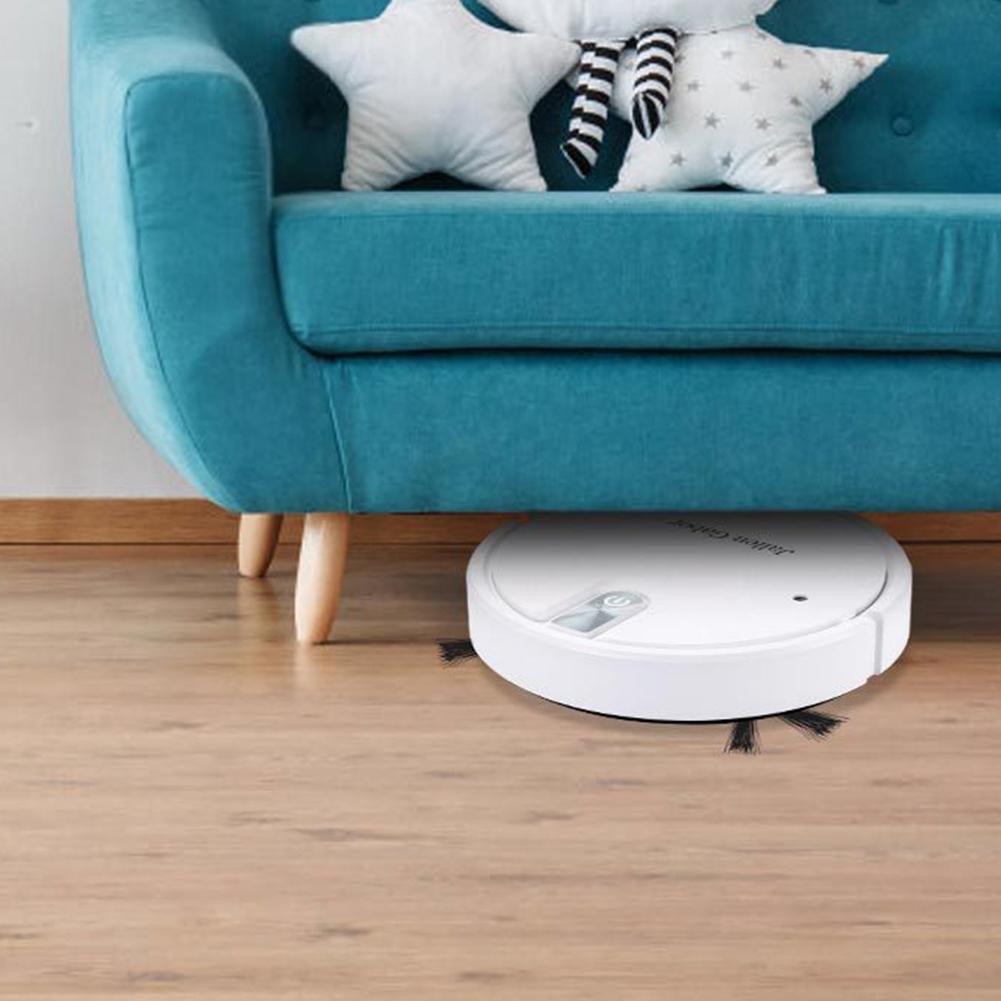 Smart Robot Vacuum Cleaner with Suction Robot Vacuum and Mop with Rubber Brush for Pet Hair Carpets and More