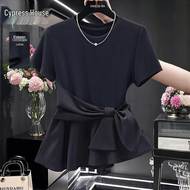 Cypress House Women s Slim-Fit Round Neck T-Shirt M