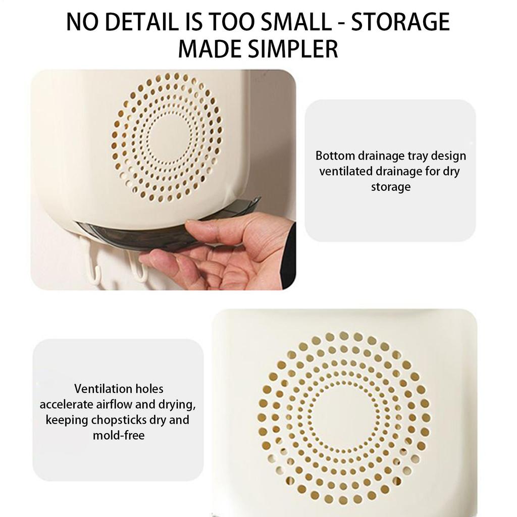 Kitchen Utensil Holder Kitchen Utensil Stand Basket Wall Mounted Adhesive Removable Organizer For Dorm Cabinet Apartment Counter