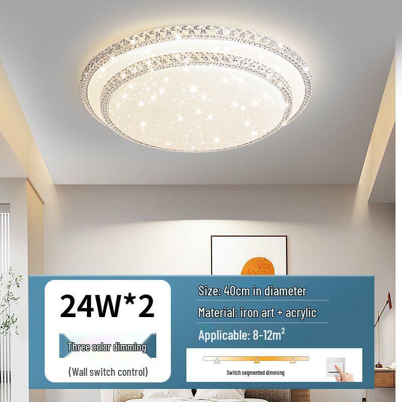 Ultra-bright Modern LED Crystal Ceiling Light for Bedroom and Living Room