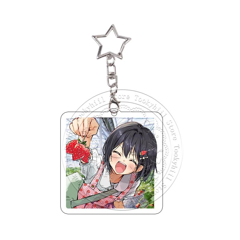 10Pcs Senpai Is An Otokonoko Anime Acrylic Keychains Decoration Keyring Cute Character Keyrings Pendant Decor Gift for Fans